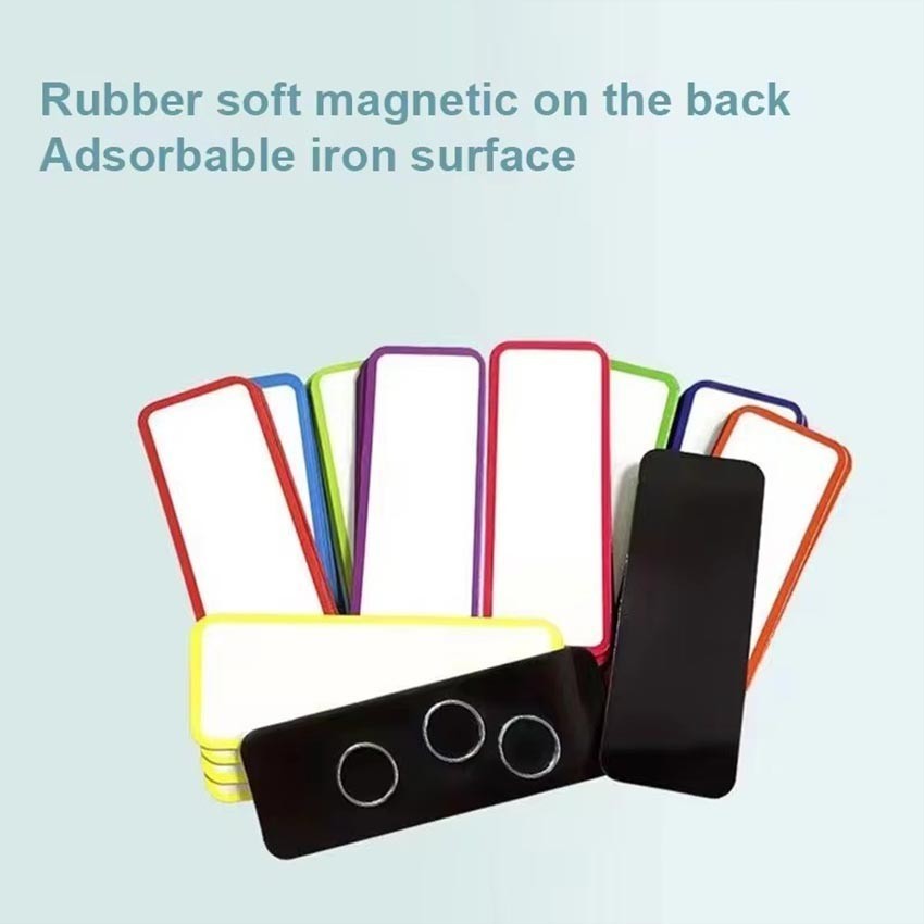 

27Pcs Magnetic Label Magnet Tempelan Kulkas Memo Sticky Notes / Magnetic Label Holder Display Label