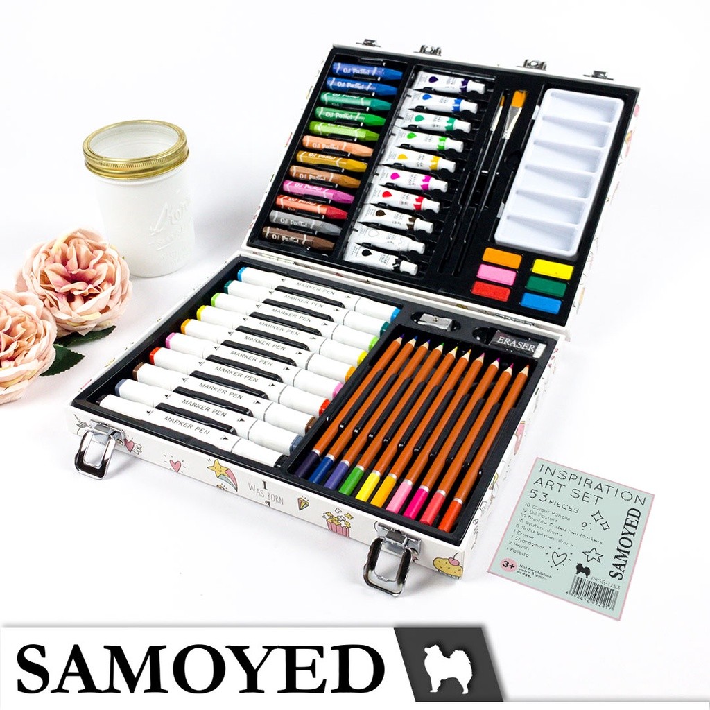 

SAMOYED INSS-U53 Peralatan Gambar Warna Lukis / Krayon / Spidol / Pensil Warna / Cat Air Padat /