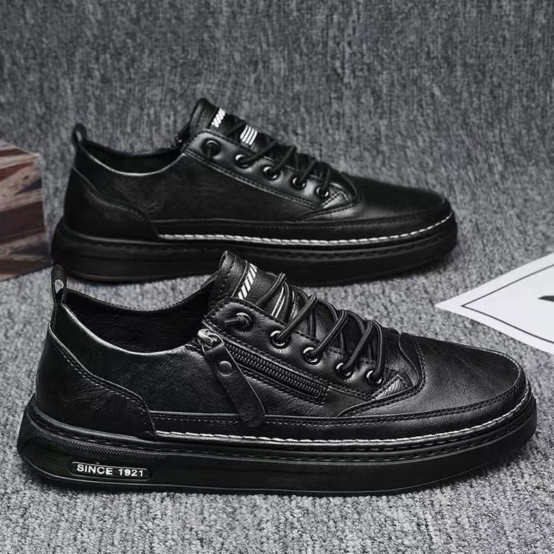 CUCI GUDANG SEPATU SNEAKER FULL KULIT IMPORT ORIGINAL KULIT FULL HITAM TRIPEL JAHITAN TERBARU