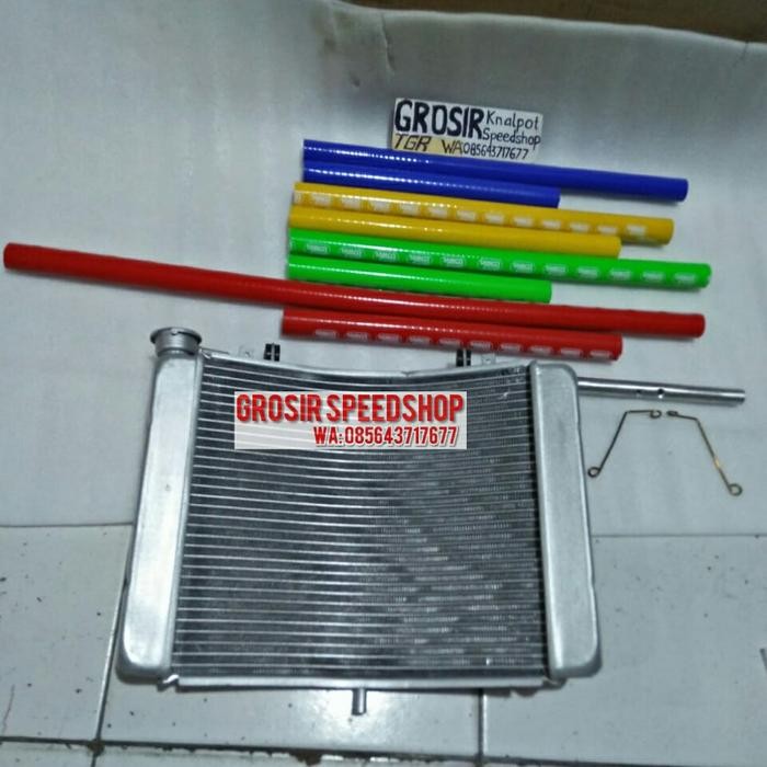 PREMIUM PAKET Radiator Nsr 250 MC28 Mc 28 Gambot + Braket & Selang Ninja RR R