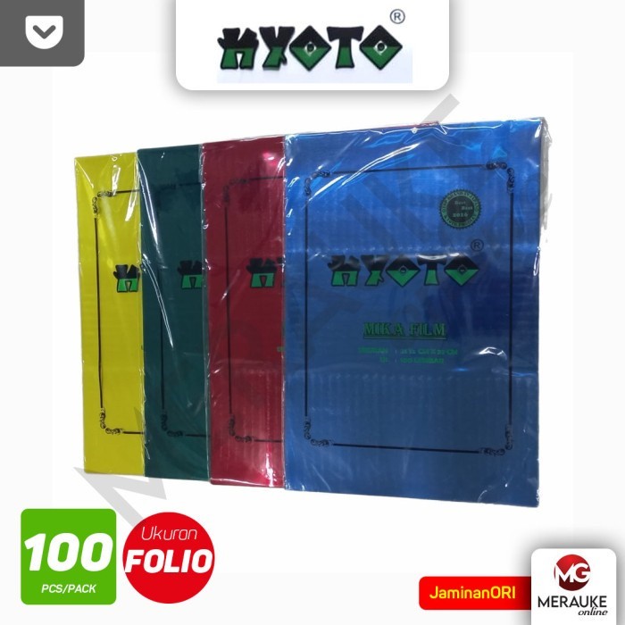 

Jilid Mika Plastik KYOTO Folio Warna (1 Pack isi 100 Lembar)