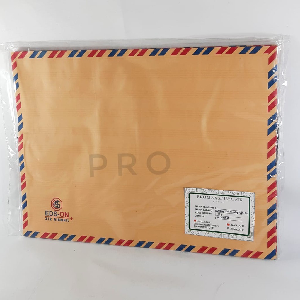 

AMPLOP COKLAT TALI 312 AIRMAIL ISI 50 PCS