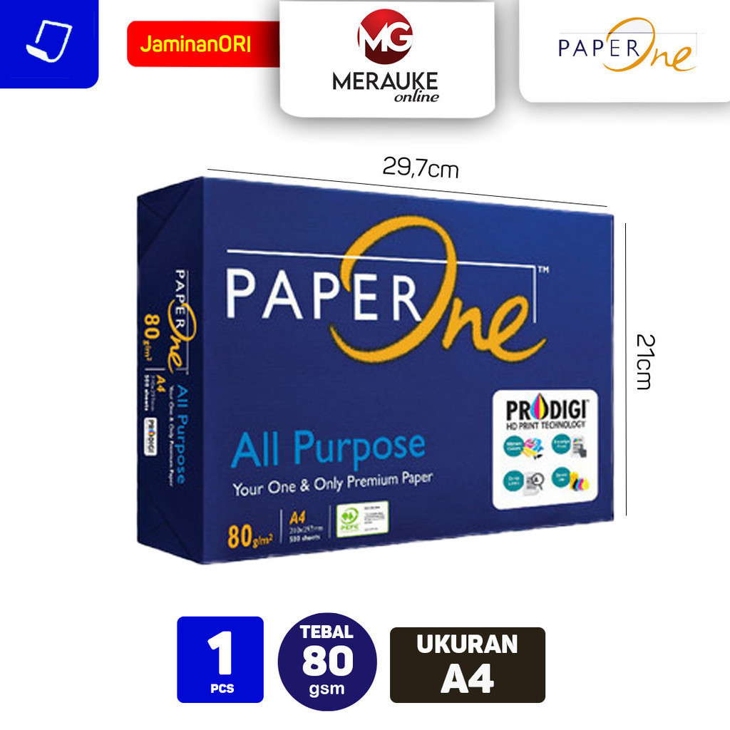 

Kertas HVS Paper One A4 80 GSM