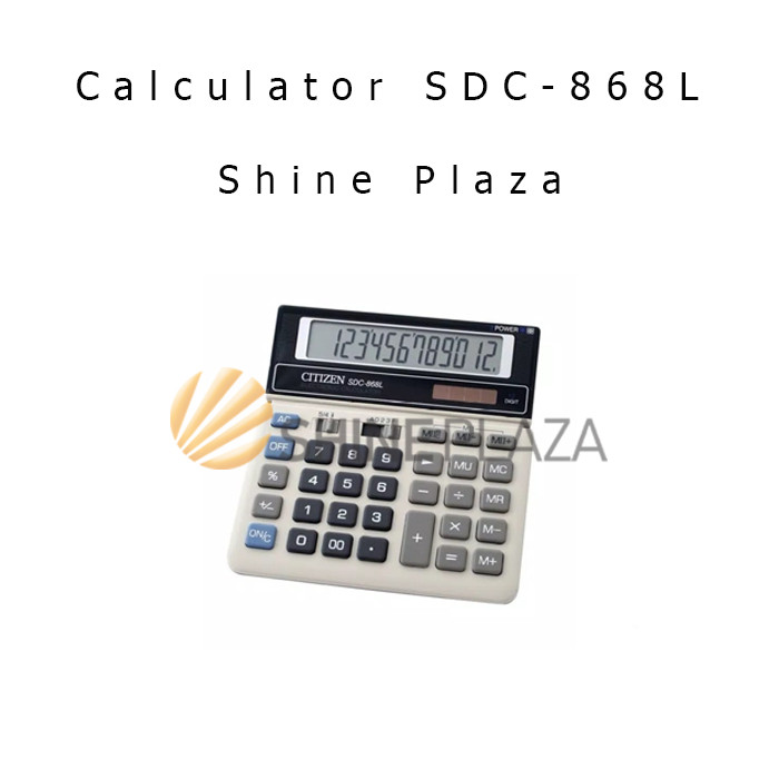 

Calculator Pasar 12 Digit SDC-868L - Kalkulator 868 WE!!