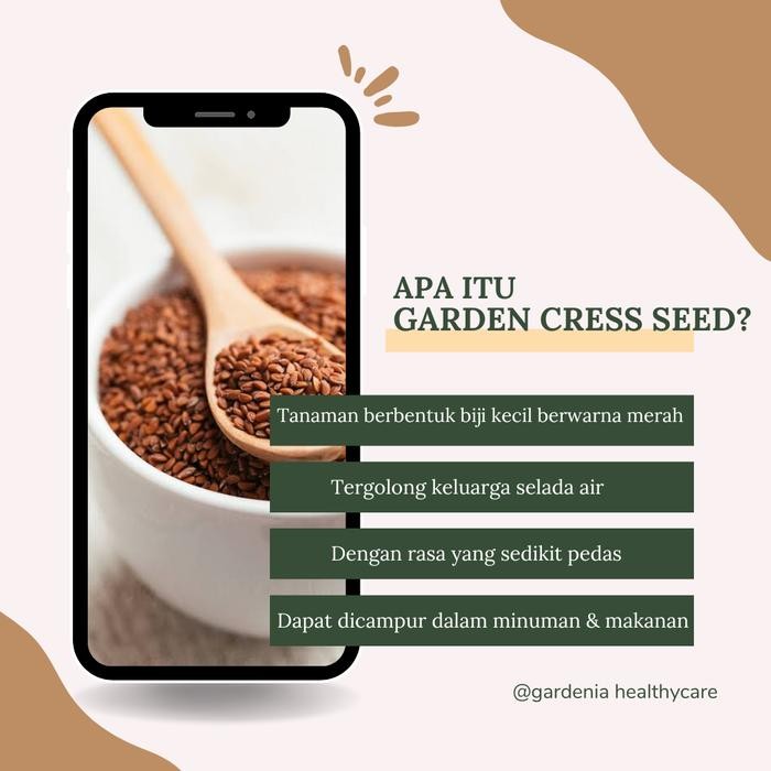 

Garden Cress Seed - Biji Selasih Merah - Obat Sakit Lutut & Diabetes Best Quality Asli 100% Original