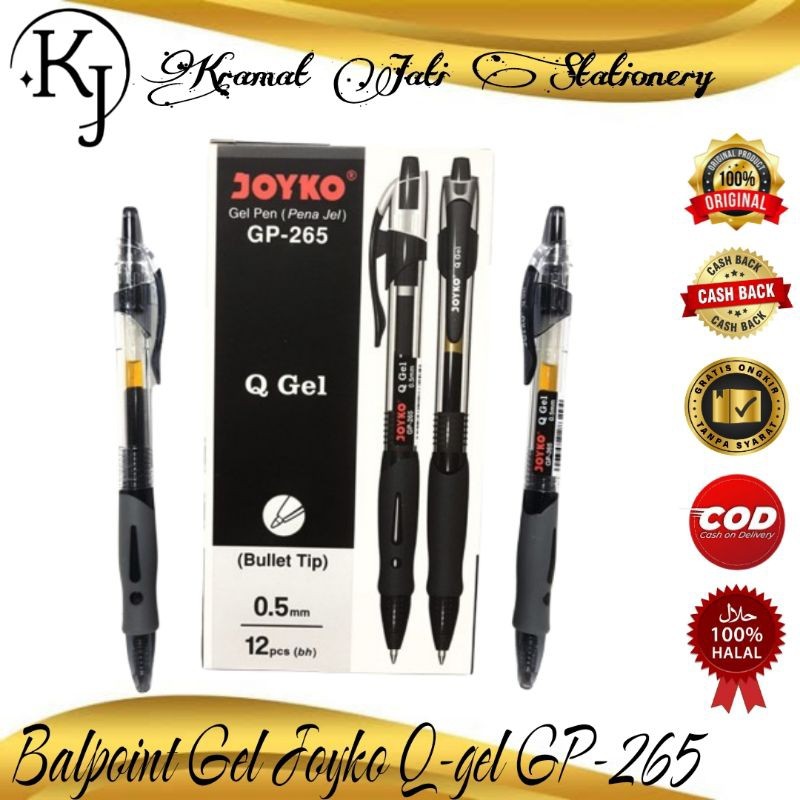 

Balpoint Gel Joyko Q-gel GP-265/Benefit GP-1 Isi 12 Pcs (1 Lusin) WE!!!