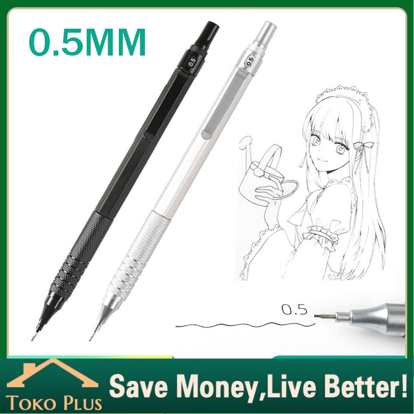 

Pentel Graph Gear 500 Mechanical Drafting Pencil Pusat Gravitasi Rendah Gambar Logam Pencil