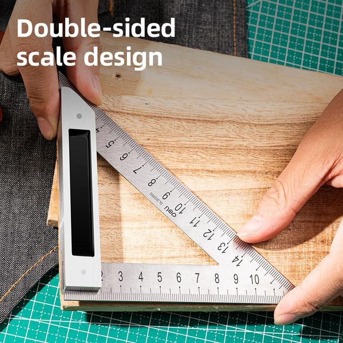 Deli Penggaris Segitiga Siku Besi Tukang / Triangle Ruler Edl303Xxx