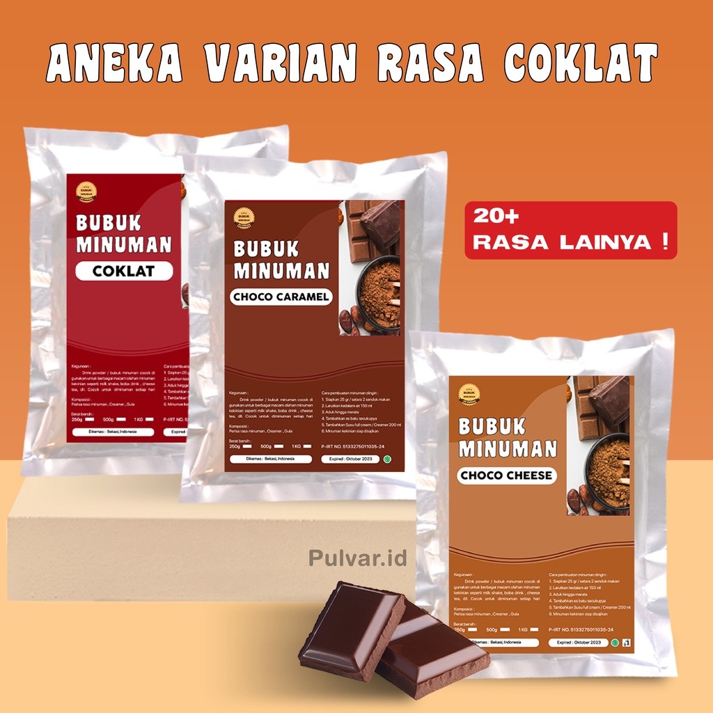 

WHYN!! BUBUK MINUMAN RASA COKLAT 1KG / BUBUK MINUMAN BOBA 1KG / SERBUK MINUMAN ANEKA RASA COKLAT 1KG