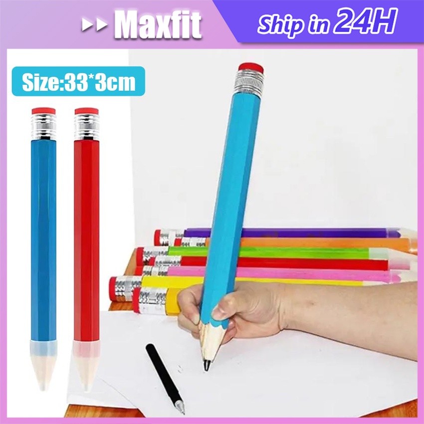 

33 CM Pensil Jumbo Besar Pensil Tulis Hitam HB Asli Alat Tulis WE!!!
