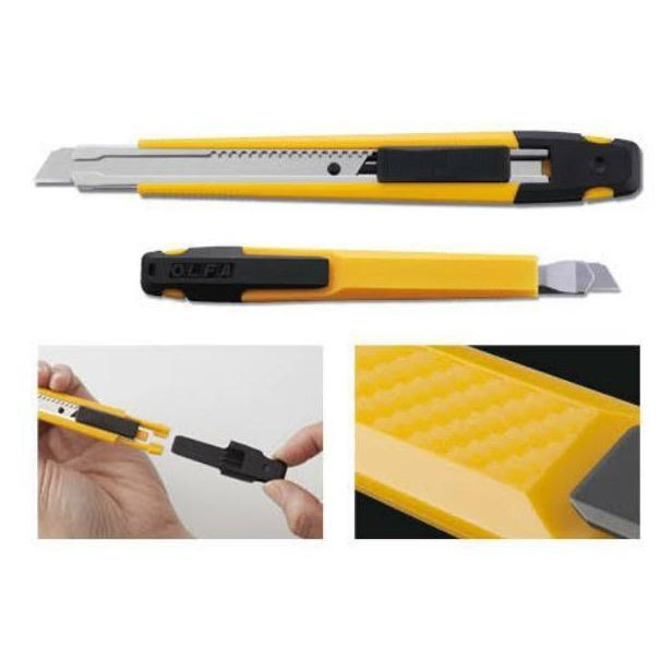 

No Na - Pisau Cuter 9Mm Snap-Off Blade Cutter A-1 Olfa