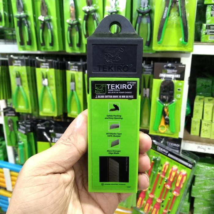 

No Na - Isi 60 Pcs Cutter Besar 18Mm Tekiro Refill Ulang Pisau Gt-Bc1820