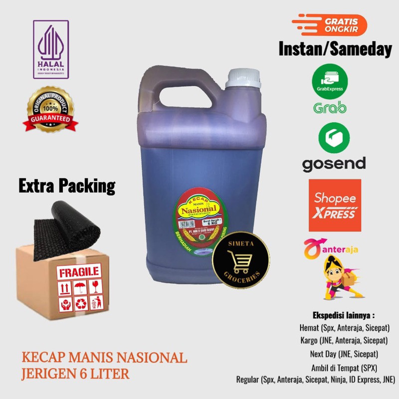 

Kecap Manis Nasional Jerigen 6kg
