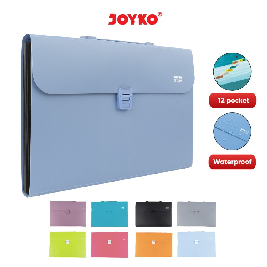 

Expanding File Map Harmonika Joyko EF-2638 Folio 12 Pocket Tahan Air WE!!