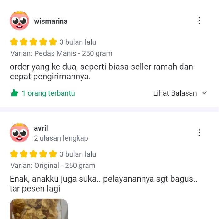 

Barbara.storee Kering Kentang Mustofa Original/Pedas Manis 125gr - Homemade dan Higienis - Keripik