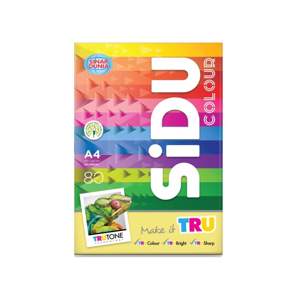 

[Stationery Spectrum] SiDU Kertas Fotocopy Berwarna Rainbow (10 Warna) 80 Gsm A4 - SDU RBW 80 A4 250