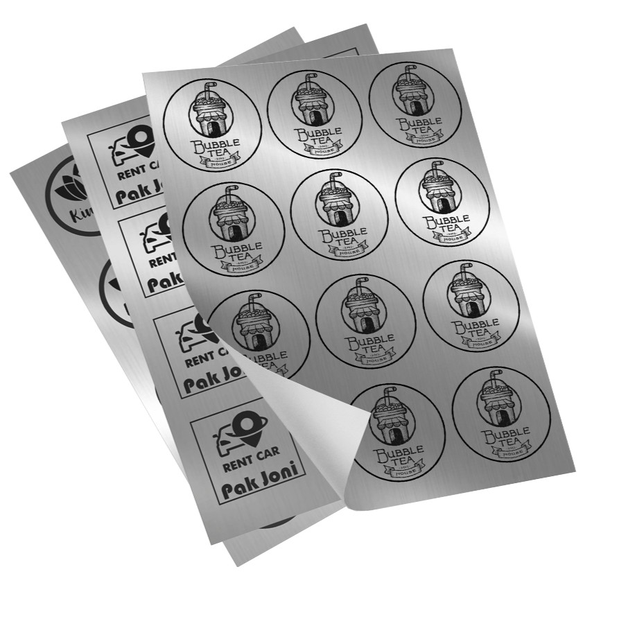 

Stiker Murah Bandung - Print Sticker Gold & Silver A3 Free Kiss Cutting