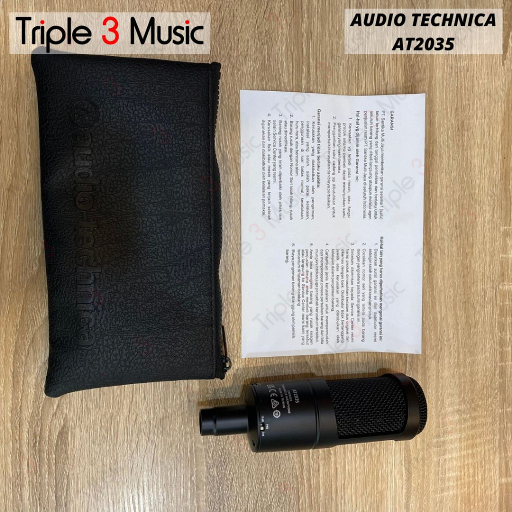 Audio Technica AT2035 AT 2035 Mic Condenser Microphone Condenser