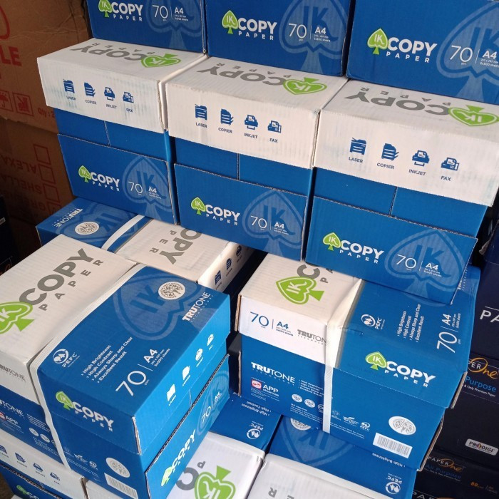 

Kertas HVS IK Copypaper A4 70 Gsm / HVS IK Copypaper A4 70 Gsm / Kertas Print Kantor HVS Putih IK