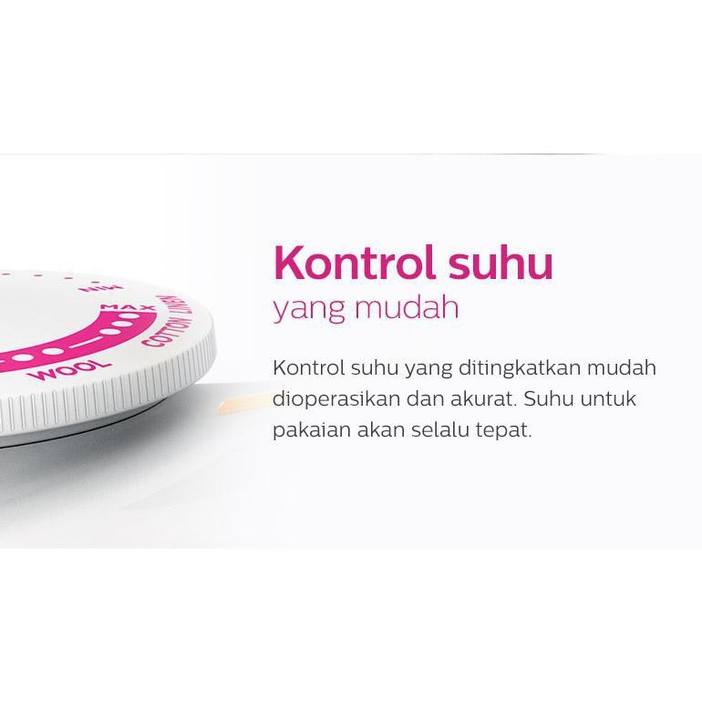 SETRIKA PHILIPS DRY IRON 1173 PINK / Setrika philips HD 1173 original