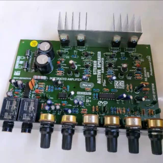 Kit Power Amplifier Speaker Aktif Stereo Karaoke Plus Echo 1400W PMPO tiger