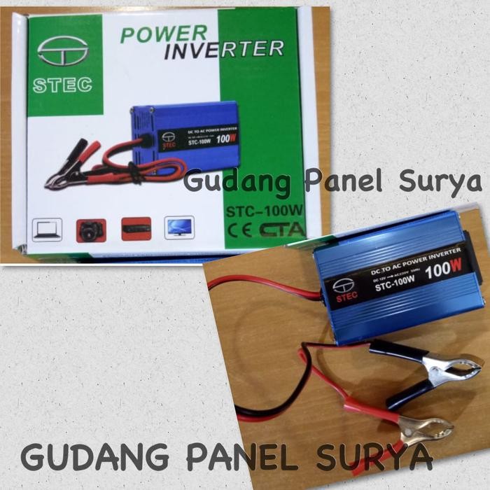 POWER INVERTER STEC STC DC TO AC 100WATT 12V, 100W MODIF 100 W