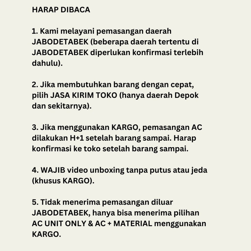 AC SHARP AH-A5ZCY / A5ZEY NEW 1/2PK 344WATT LOW WATT + PASANG DEPOK AH-A5ZEY