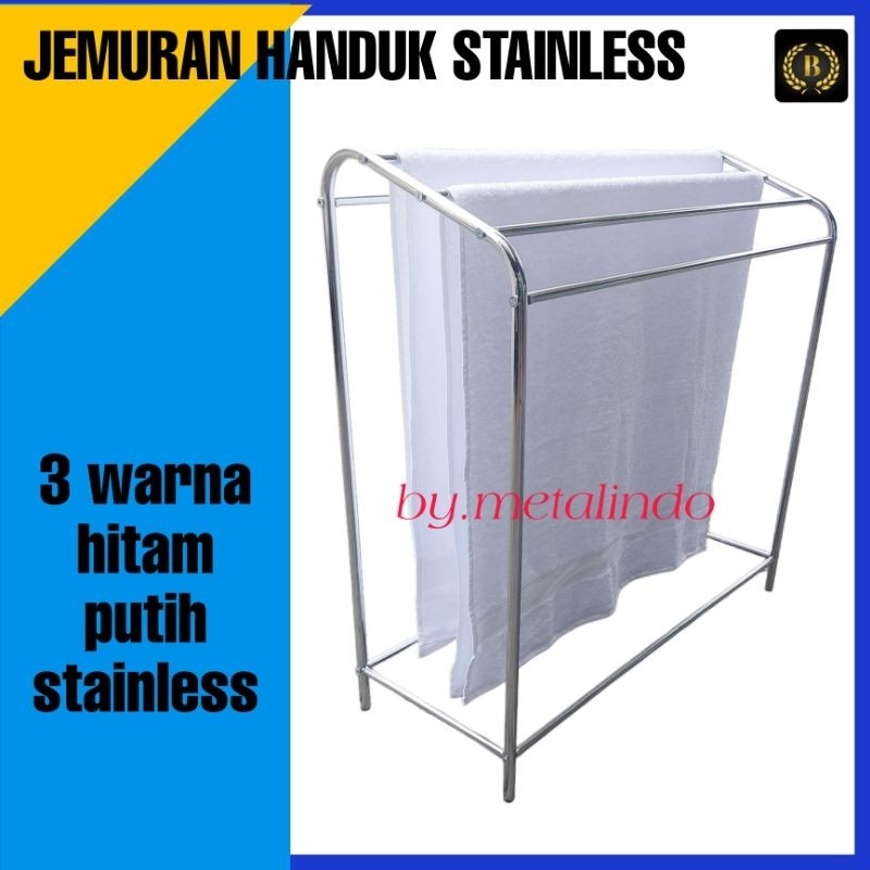 Jemuran Handuk Kuat Tebal Jemuran Handuk Stainless Rak Handuk Minimalis Rak Handuk Jumbo