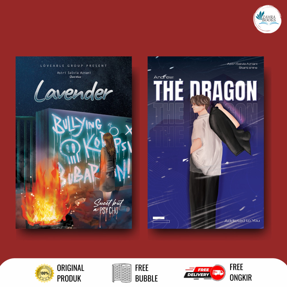 NOVEL LAVENDER NEW COVER & ANDREW THE DRAGON By StarsShine - Loveable