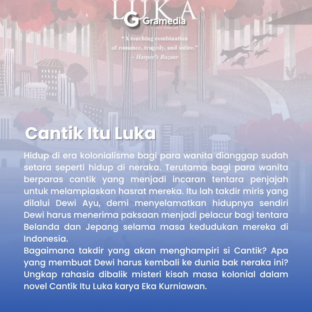 Gramedia Bogor Cibinong - Cantik Itu Luka