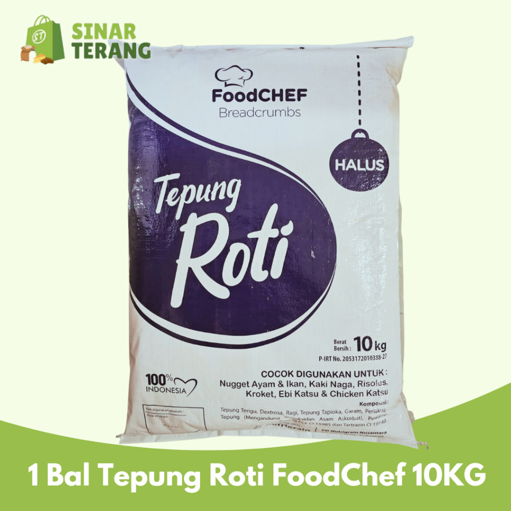 

Tepung roti / Panir / Breadcrumb 10 KG mixed murah bread crumb