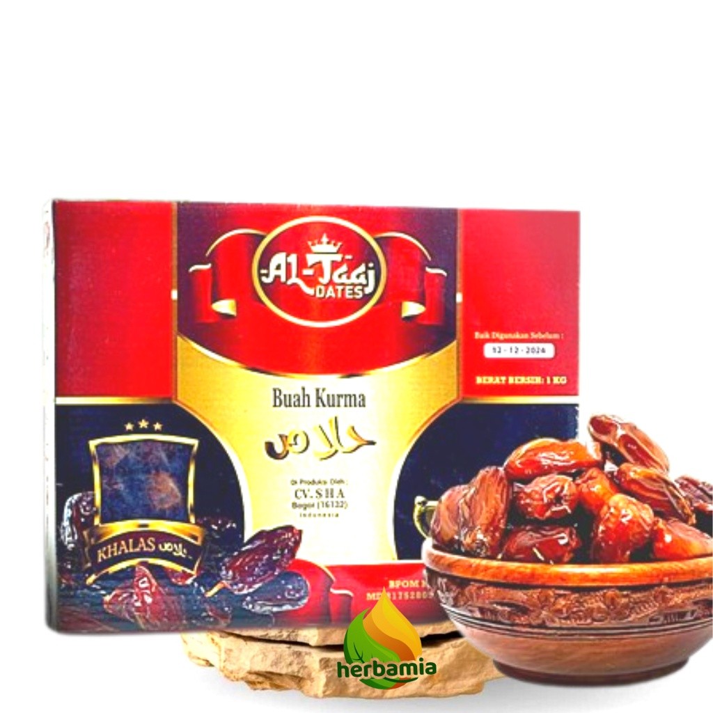 

Kurma GOLDEN DATES khalas 1 kg best seller - Al TAAJ Golden Khalas WE!!