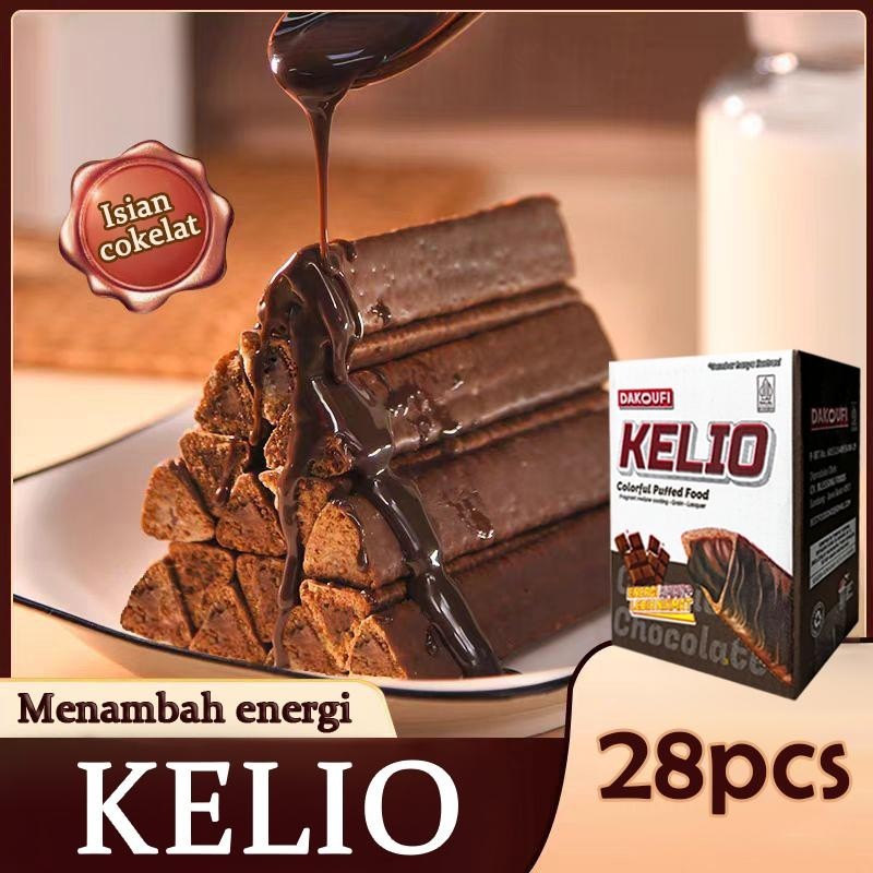 

COD/KELIO 28pcs/Batang cokelat panjang dengan sudut cokelat/berisi isian/kue kering berbentuk
