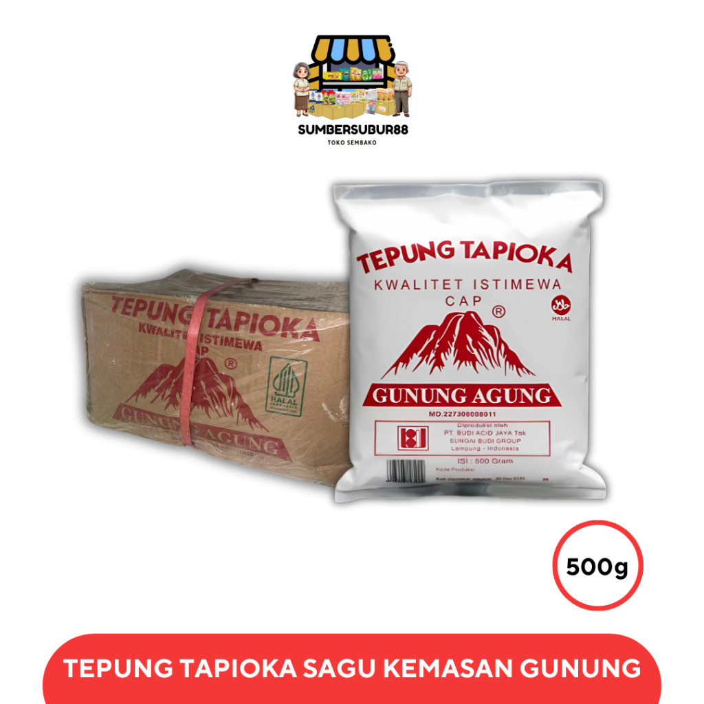 

GUNUNG 500G Sagu Kemasan (1 Dus @20 Bungkus)