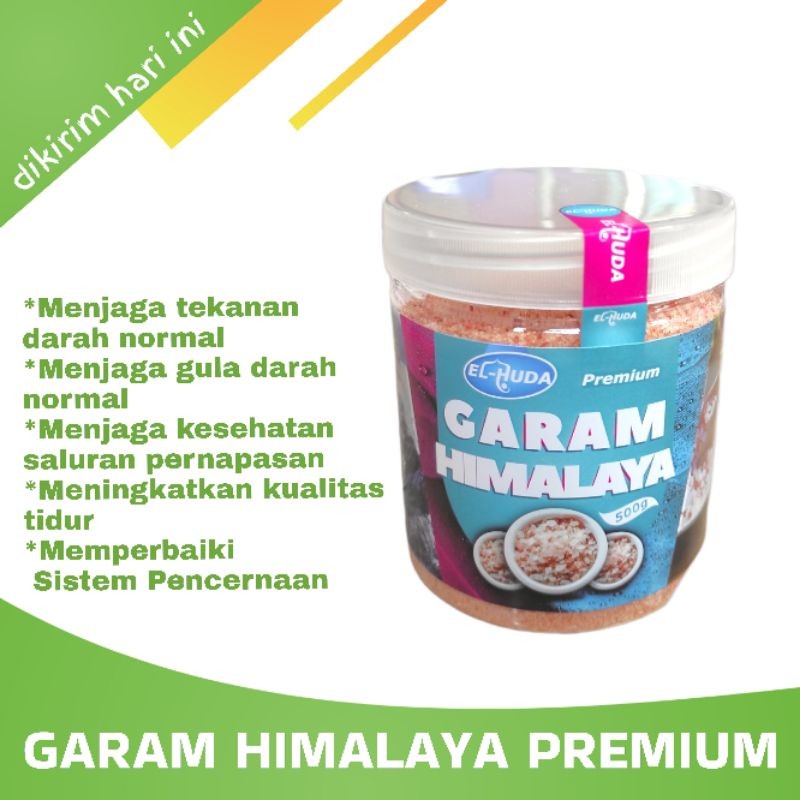 

garam himalaya el huda premium 500gram Garam Himalaya sehat alami himalayan salt garam sehat