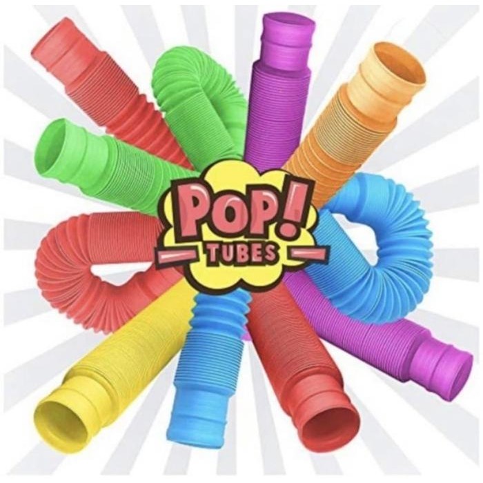 Sale Pop Tubes Pop Tube Pop It Squishy Fidget Toys Mainan Anak Tiktok Pipa