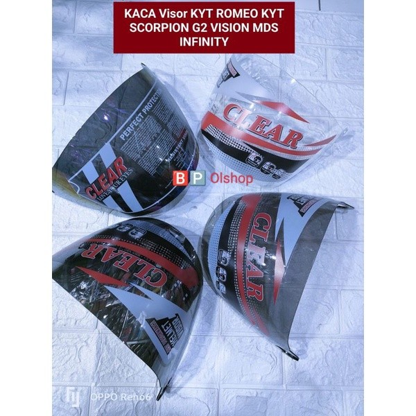 Maylikania Kaca Visor Kyt Romeo ( Scorpion G2 Vision Mds Infinity )