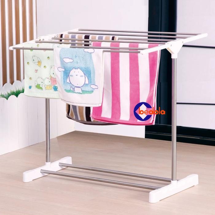 Bedola Rak jemuran handuk rak handuk jemuran hijab