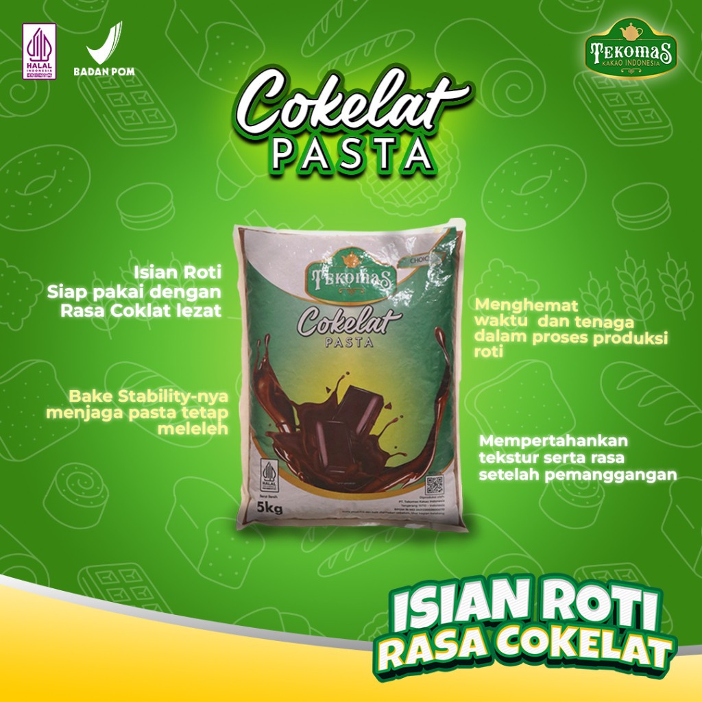 

Olivoliv Snack Tekomas - Bundling 2 Kg Pasta Cokelat Choice 1 Kg Coklat Isian Topping Roti Kue Lumer