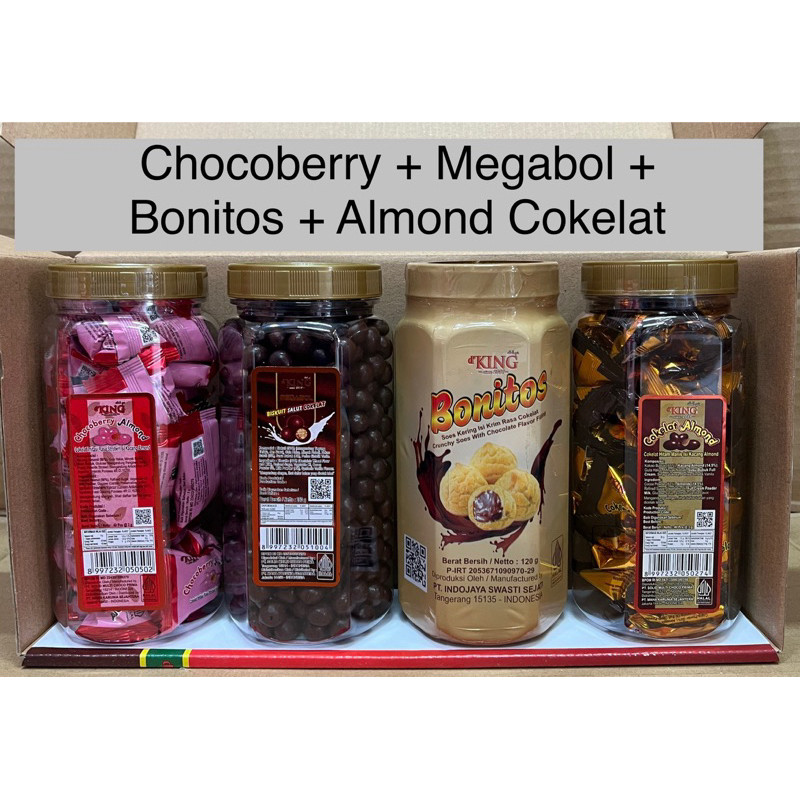 

Olivoliv Snack Cokelat Bonibol Special Moments D'King 1 Kotak Isi 4 Toples