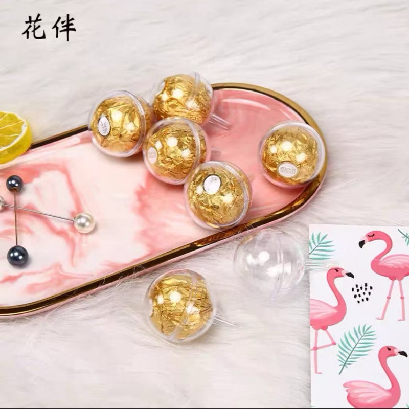 

Olivoliv Snack 10Pcs Bola Coklat Akrilik Ferrero Rocher Bouquet Bunga Valentine Hampers Natal