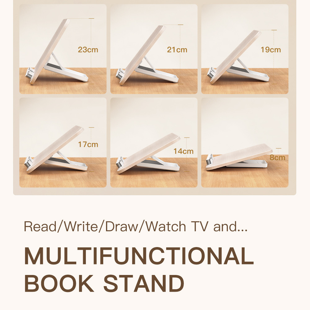 

JOPREE YD12 Desktop Reading Book Stand Holder Adjustable Dudukan Penyangga Tatakan Buku Utk Membaca