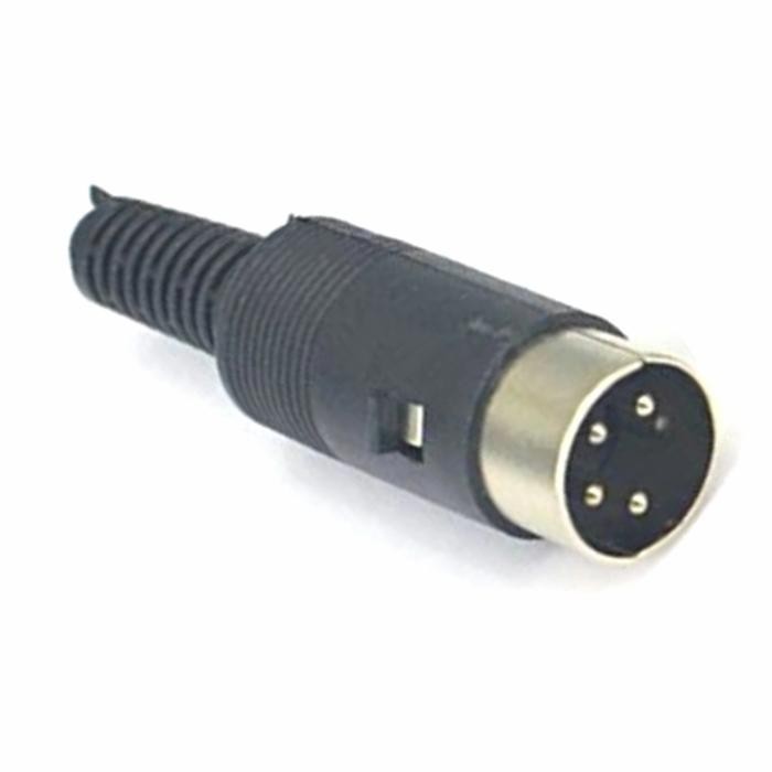 Jack Din 4 pin Male Connector konektor S-Video Plug mini Hitam