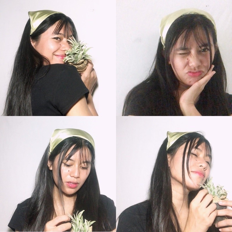 nadiSSE BANDANA SATIN PREMIUM BANDANA POLOS ALA KOREA BANDANA SEGITIGA BANDANA HEADBAND WANITA JDw1