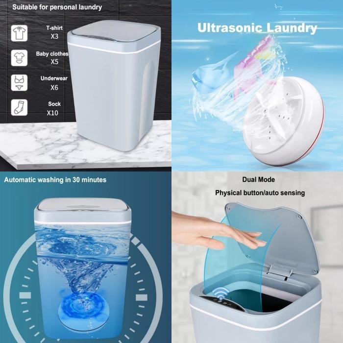 Mesin Cuci Mini Turbo Ultrasonik 3In1 Mesin Cuci Usb Ximeijie Portable