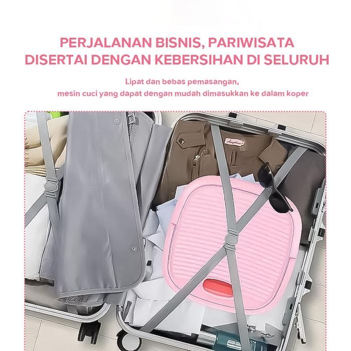 Mesin Cuci Mini Portable Lipat