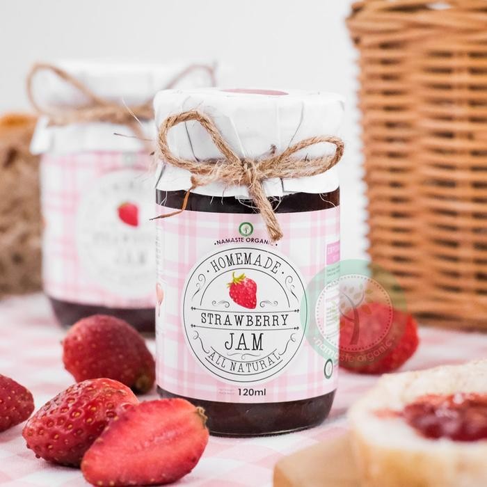 

JTTOP" HOMEMADE STRAWBERRY JAM - MADE WITH REAL STRAWBERRY N RAW HONEY 120ML