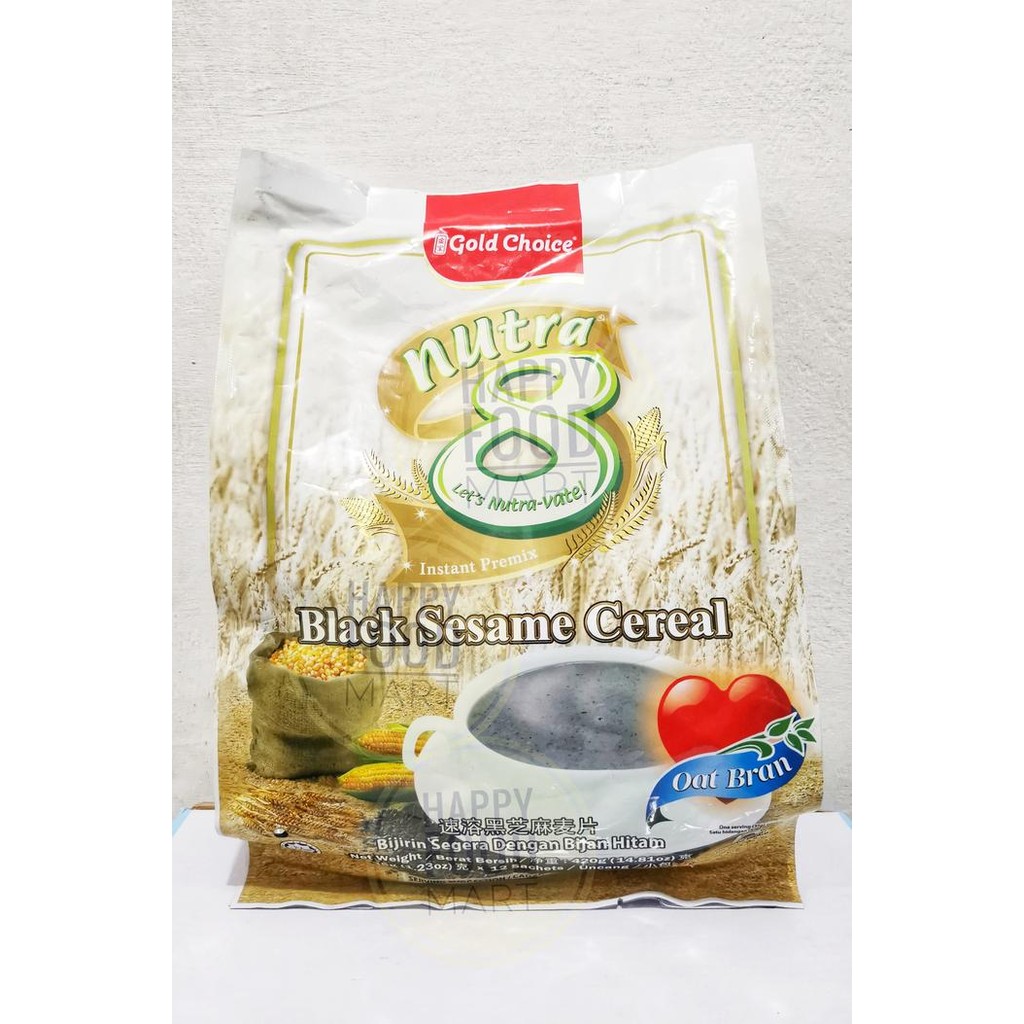

JTTOP" GOLD CHOICE NUTRA 8 SPIRULINA CEREAL 525G/BLACK SESAME SEREAL IMPORT