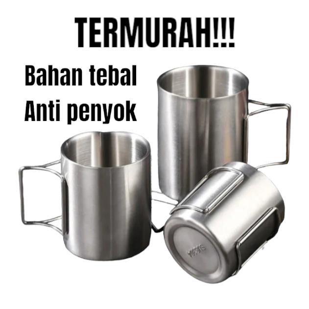 New ` Gelas camping outdoor Mug stainless