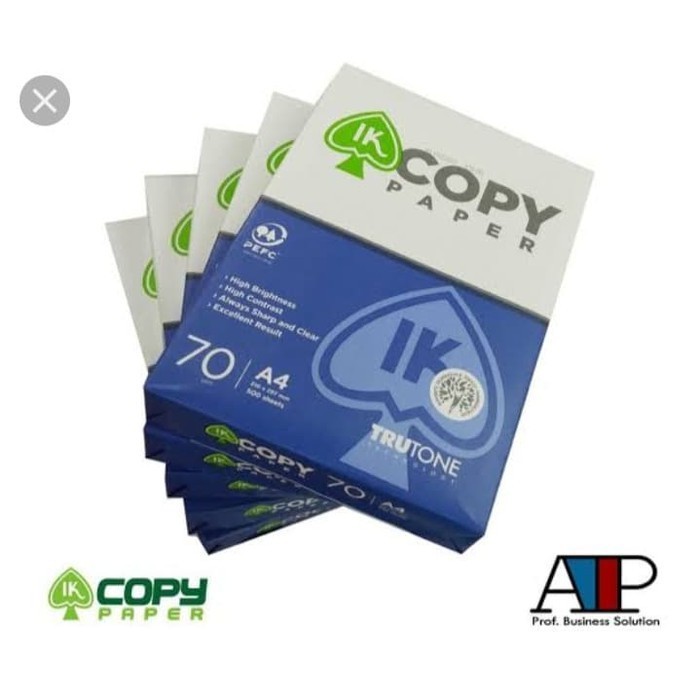 

Kertas HVS A4 IK Copy Paper 70 Gram (KHUSUS GOSEND/GRAB)